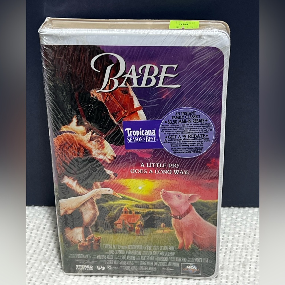 Babe (VHS, 1996) Clamshell - Classic Family Friendly Movie Brand New Sealed